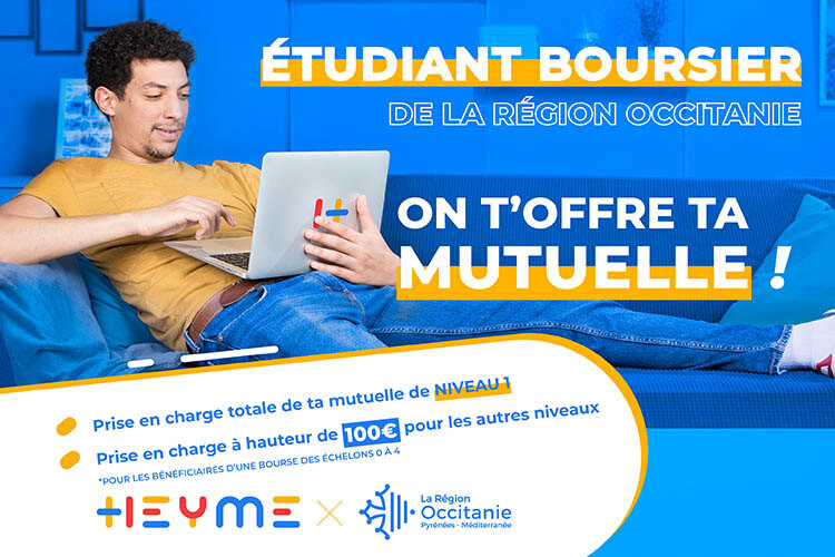 Etudiant boursier : l'aide à la complémentaire santé de la Région Occitanie - Heyme